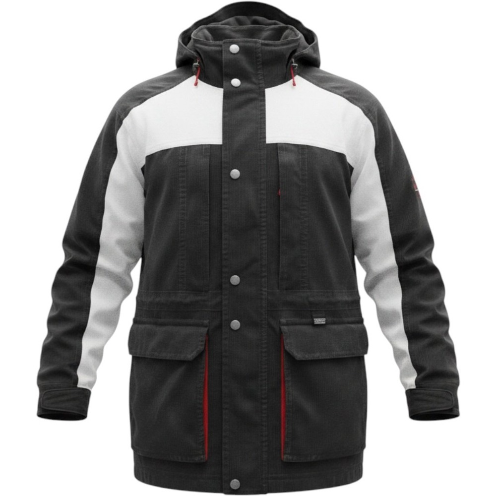 Vintage Head Gore-Tex Jacket Mens‎ Medium Black White Exploration 4224